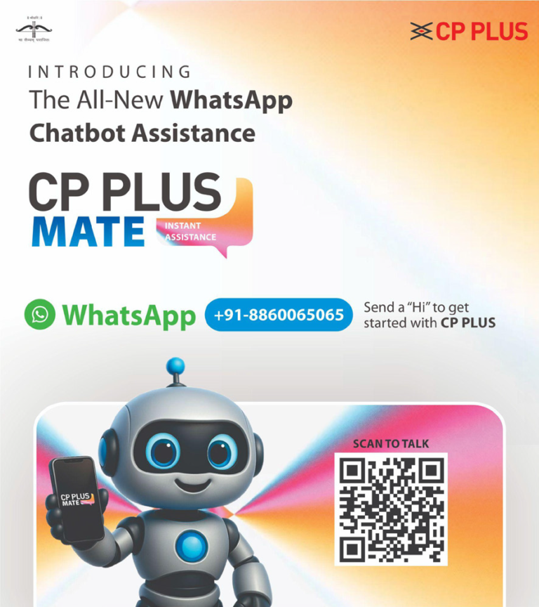 CP PLUS Launches ‘CP PLUS MATE’A Smart WhatsApp Chatbot Redefining Customer Assistance
