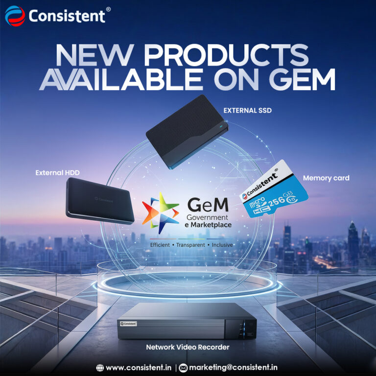 Consistent Infosystems Expands GeM Portfolio with Advanced Storage and Surveillance Solutions