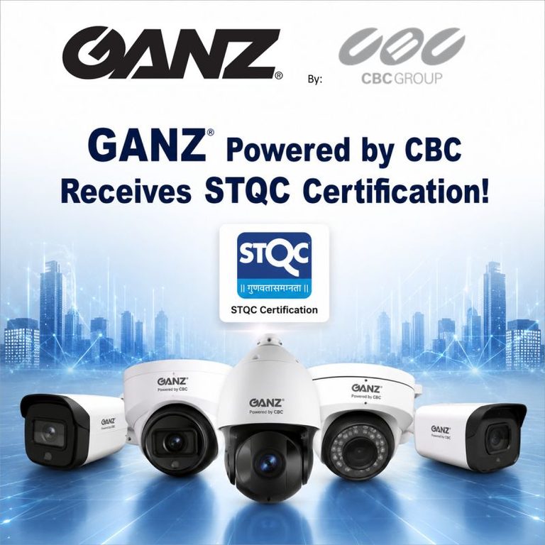 GANZ®Powered by CBC Receives STQC Certification!